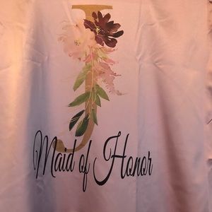 Monogrammed Maid of Honor Sleep Shirt